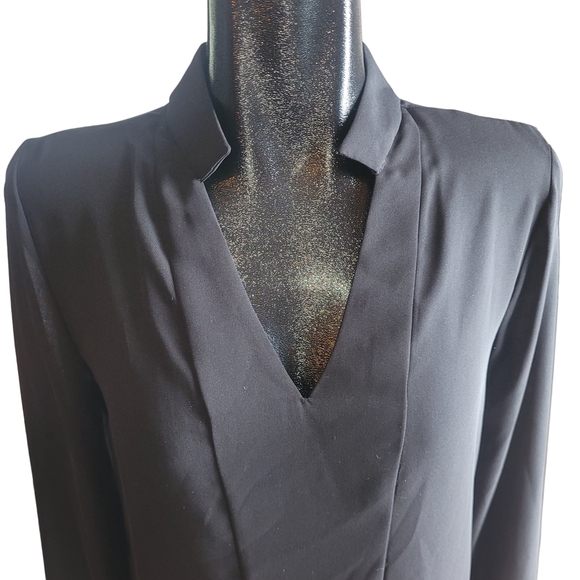 Attitude By Jay Manuel Black Semi-sheer Pullover Blouse S - Picture 2 of 7